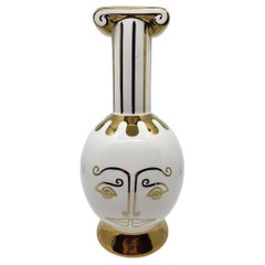 Pichet ou carafe Vincent Darré X Monoprix en céramique Blanche et Or Francaise