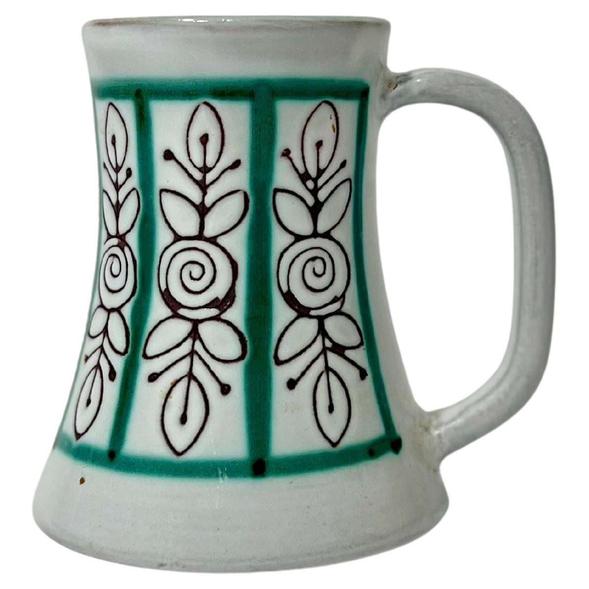 Pichet ou vase Michel Barbier en céramique, France, année 1970