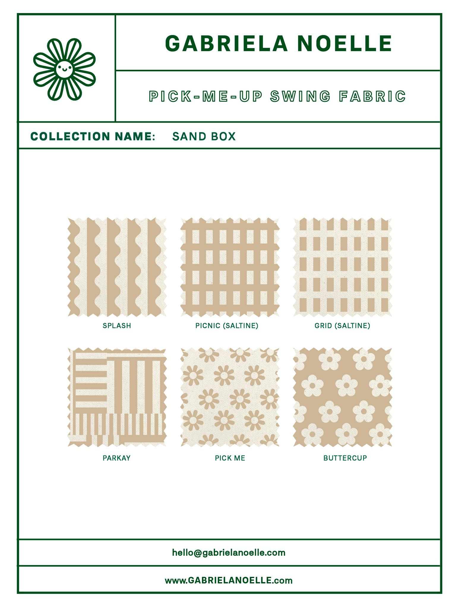 Dyed Pick-Me-Up Swing, Single Seater in Organic Drill