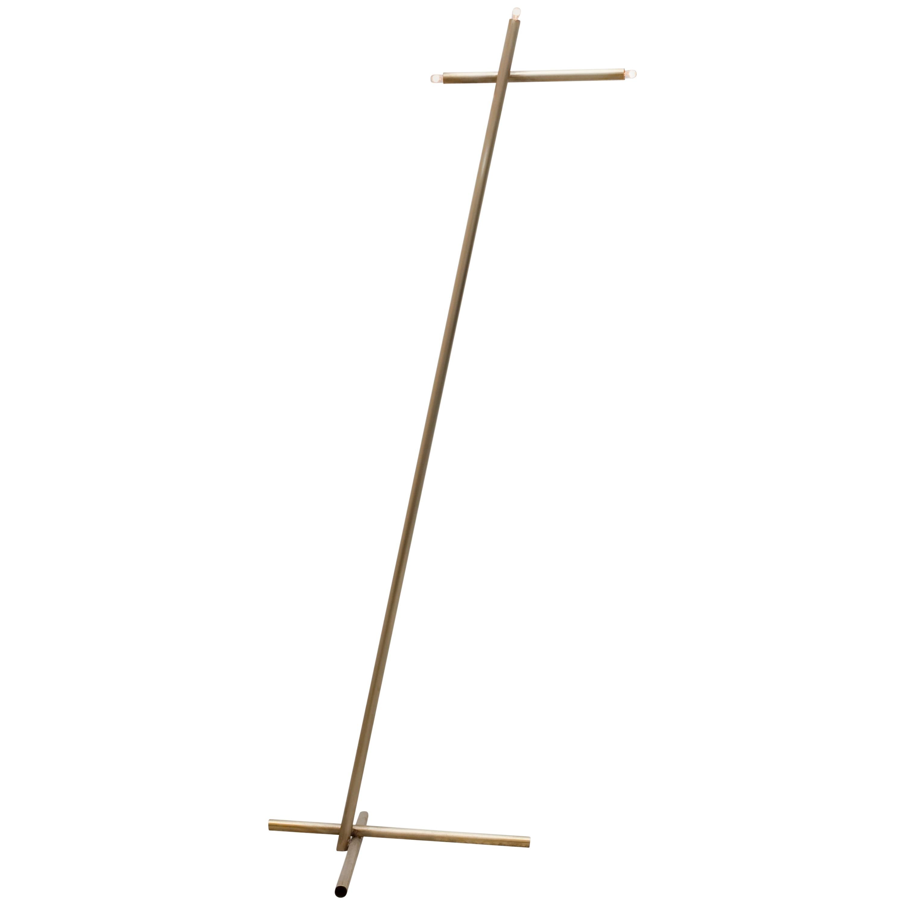 Pick Up Stick Floor Lamp 3 Stick by Billy Cotton in Brushed Brass For Sale