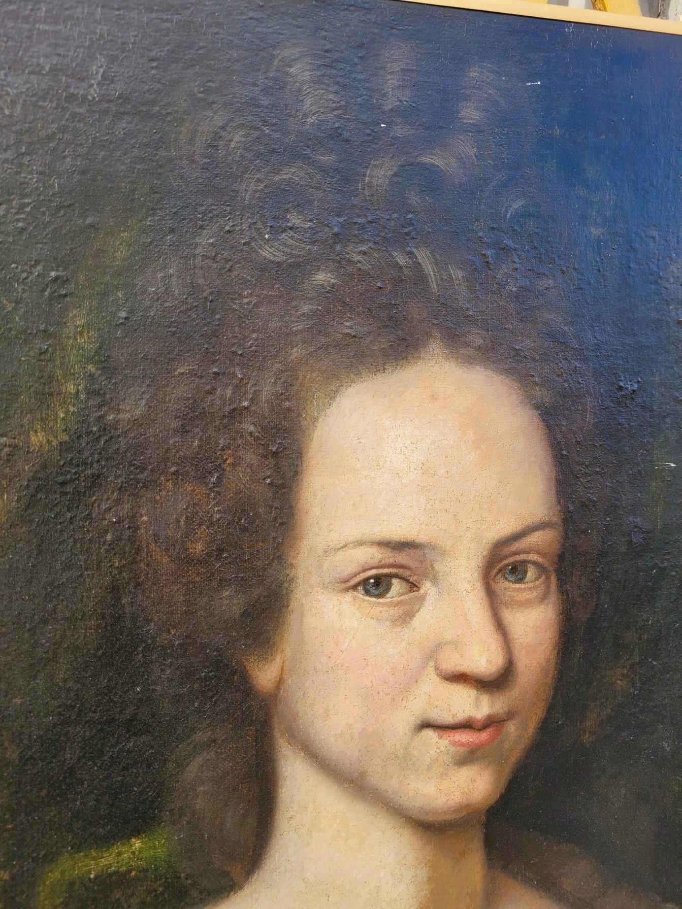 Large Portrait Of Lady of quality, 18th Century 5
