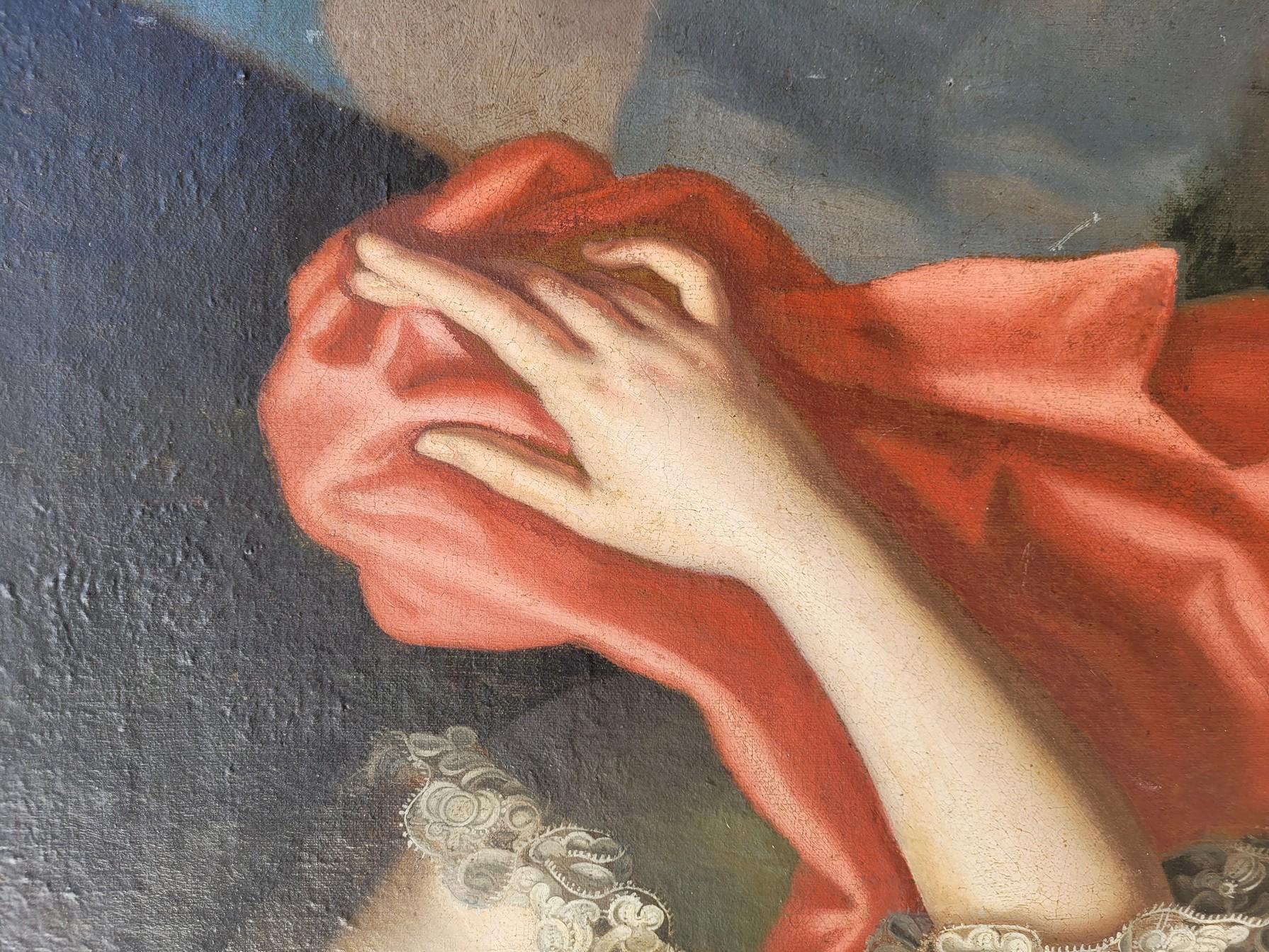 Großes Porträt einer hochwertigen Dame, 18. Jahrhundert im Angebot 2