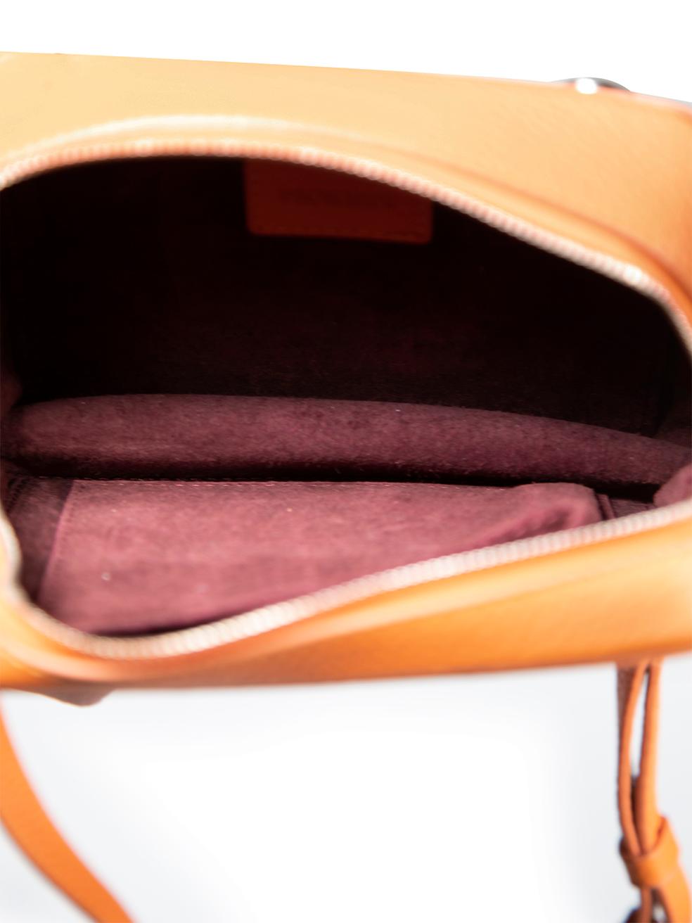 Pickett Orange Leather Convertible Bag 1