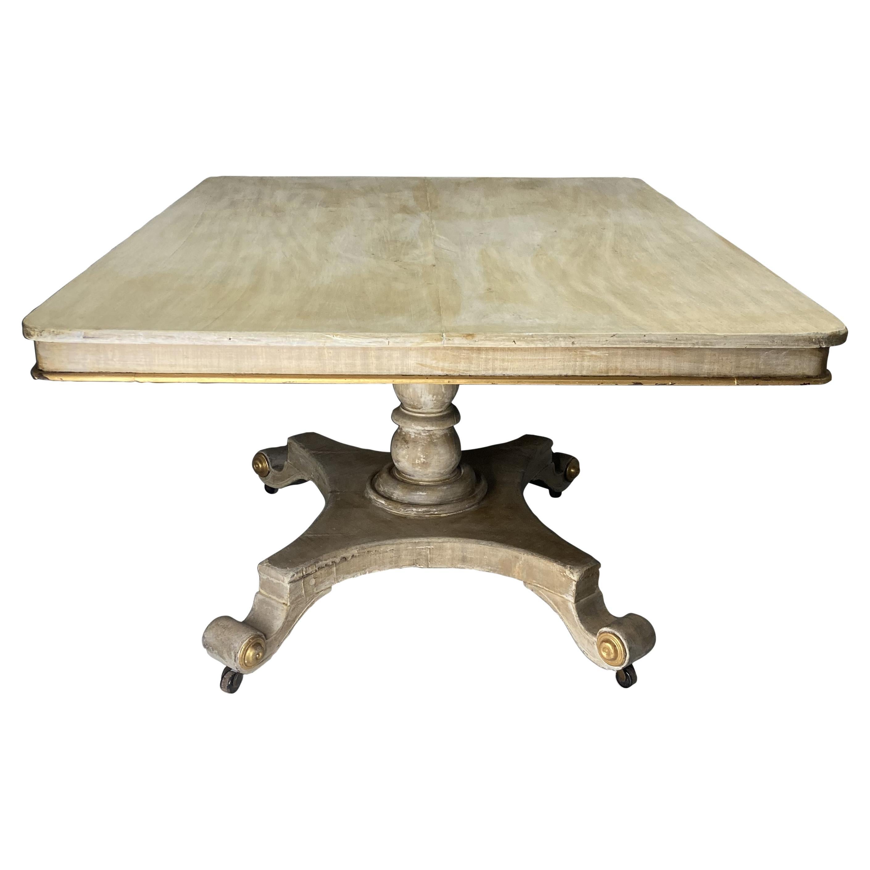 Pickled English Regency Breakfast Table For Sale