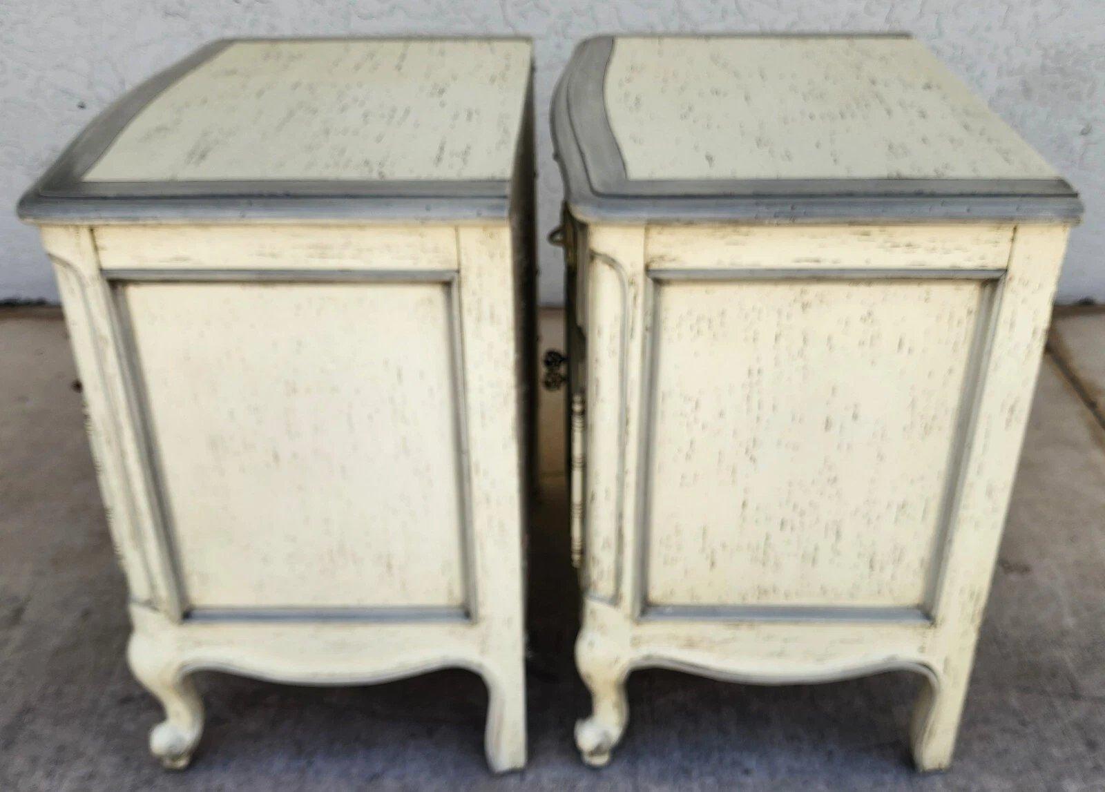 Wood Picklewood Nightstands by Century Furniture Pair For Sale