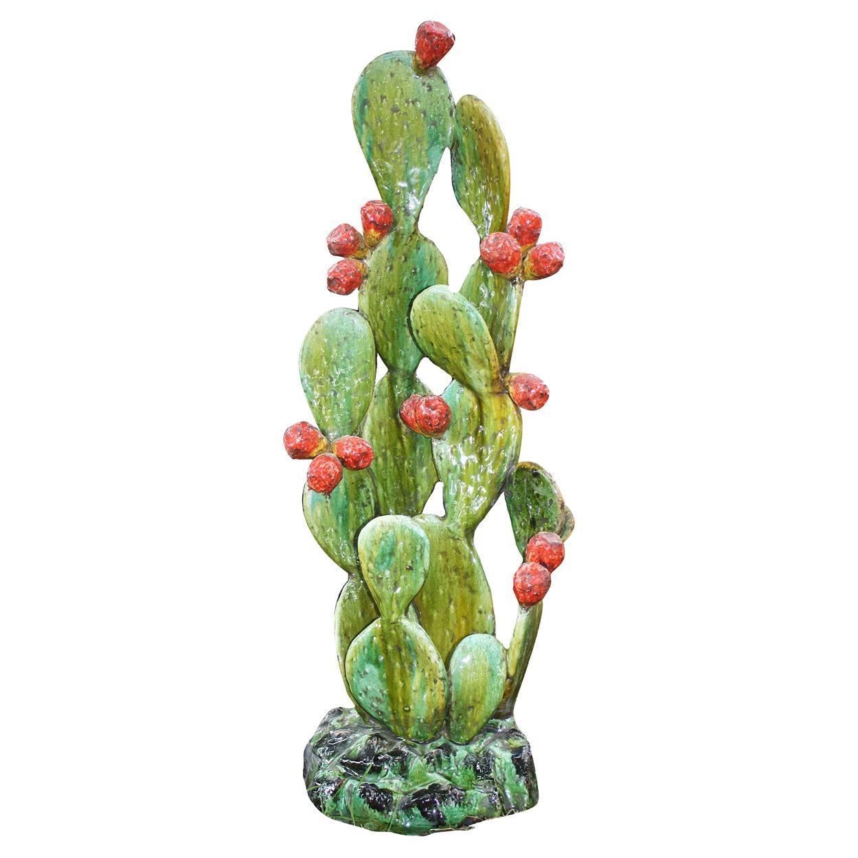 Pickly Pear Polychrome Sculpture