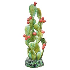 Pickly Pear Polychrome Sculpture