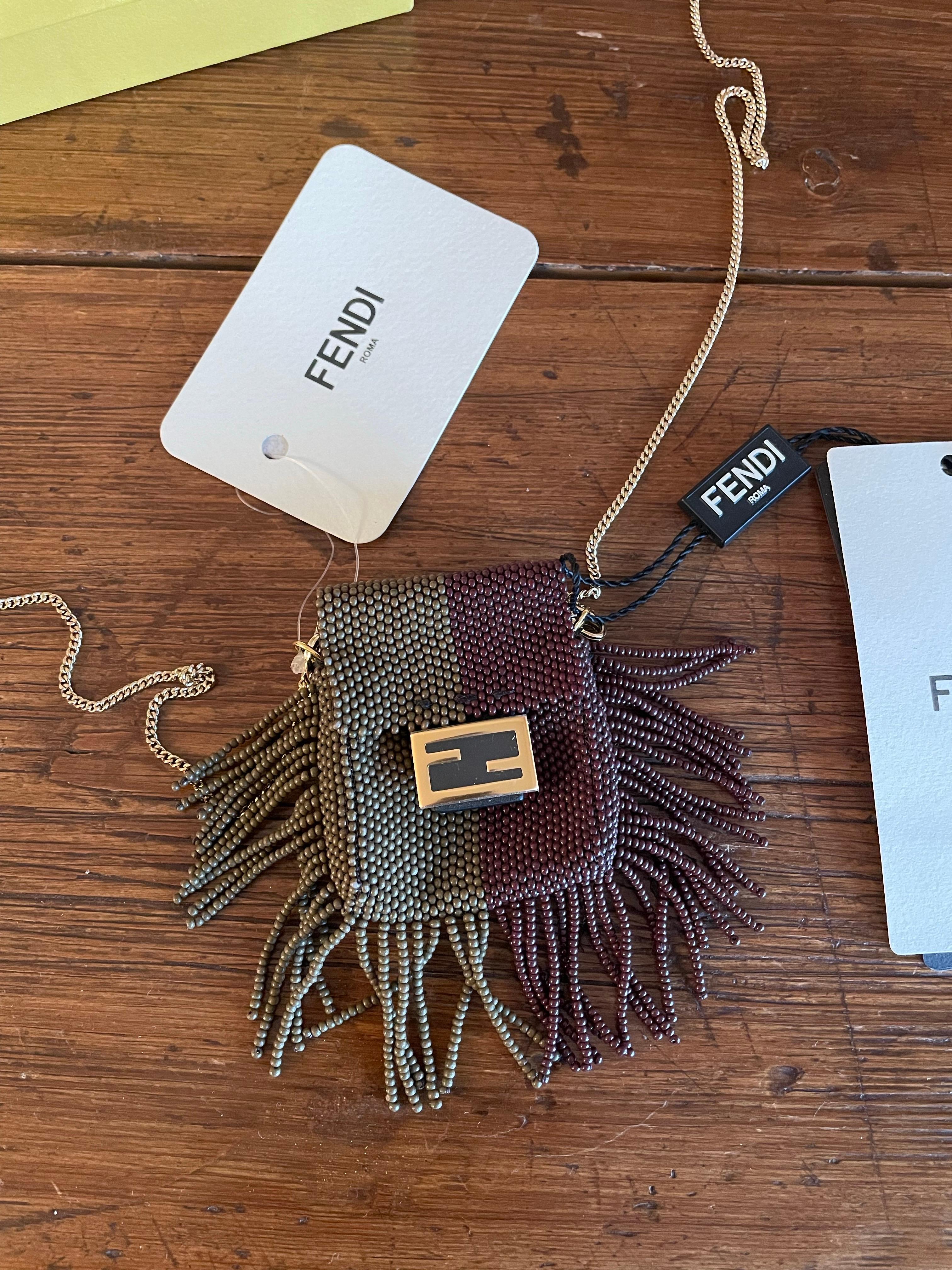 Orange Pico baguette Fendi SS20 For Sale