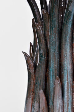 Lámpara de cerámica azul "Pico", edición Barracuda.