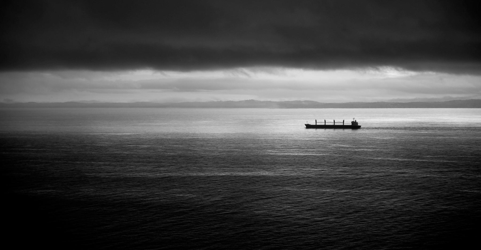 Pico Garcez 'Black Ship, Bahia Brazil' -  Black & White Photograph