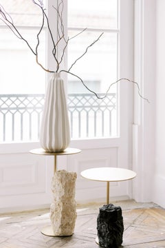 Organic Modern Pico Beistelltisch Nero Marquina Marmor Handmade Portugal Greenapple