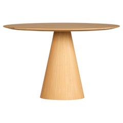 Pico Runder Holztisch - Beine Eiche Natur, Tischplatte Eiche Natur (120 cm)
