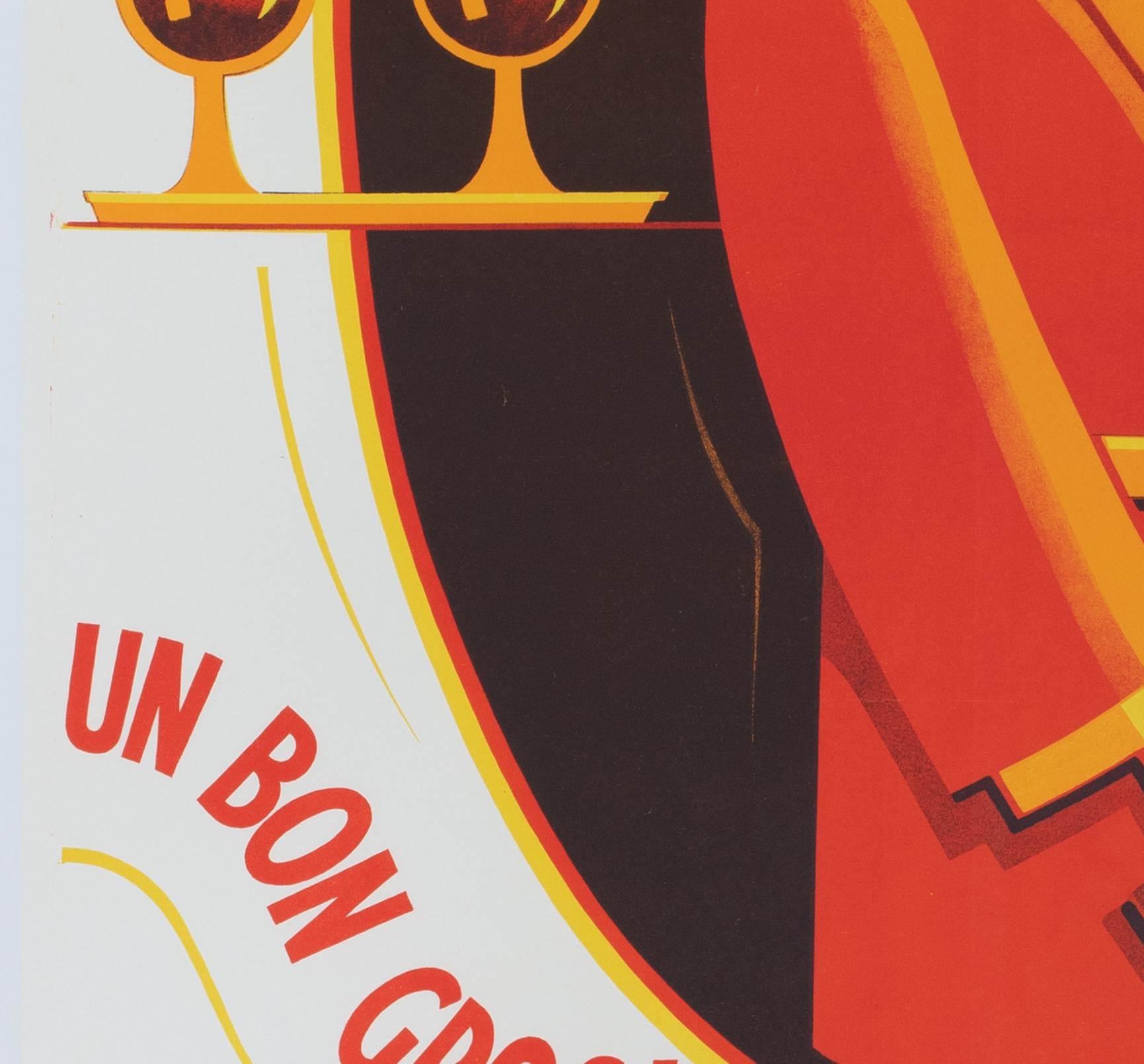 Picon Amer Chaud, FONTANET, Vintage-Werbeplakat, Schweizer Aluminium, NOEL FONTANET, ca. 1930er Jahre im Zustand „Hervorragend“ im Angebot in Bath, Somerset