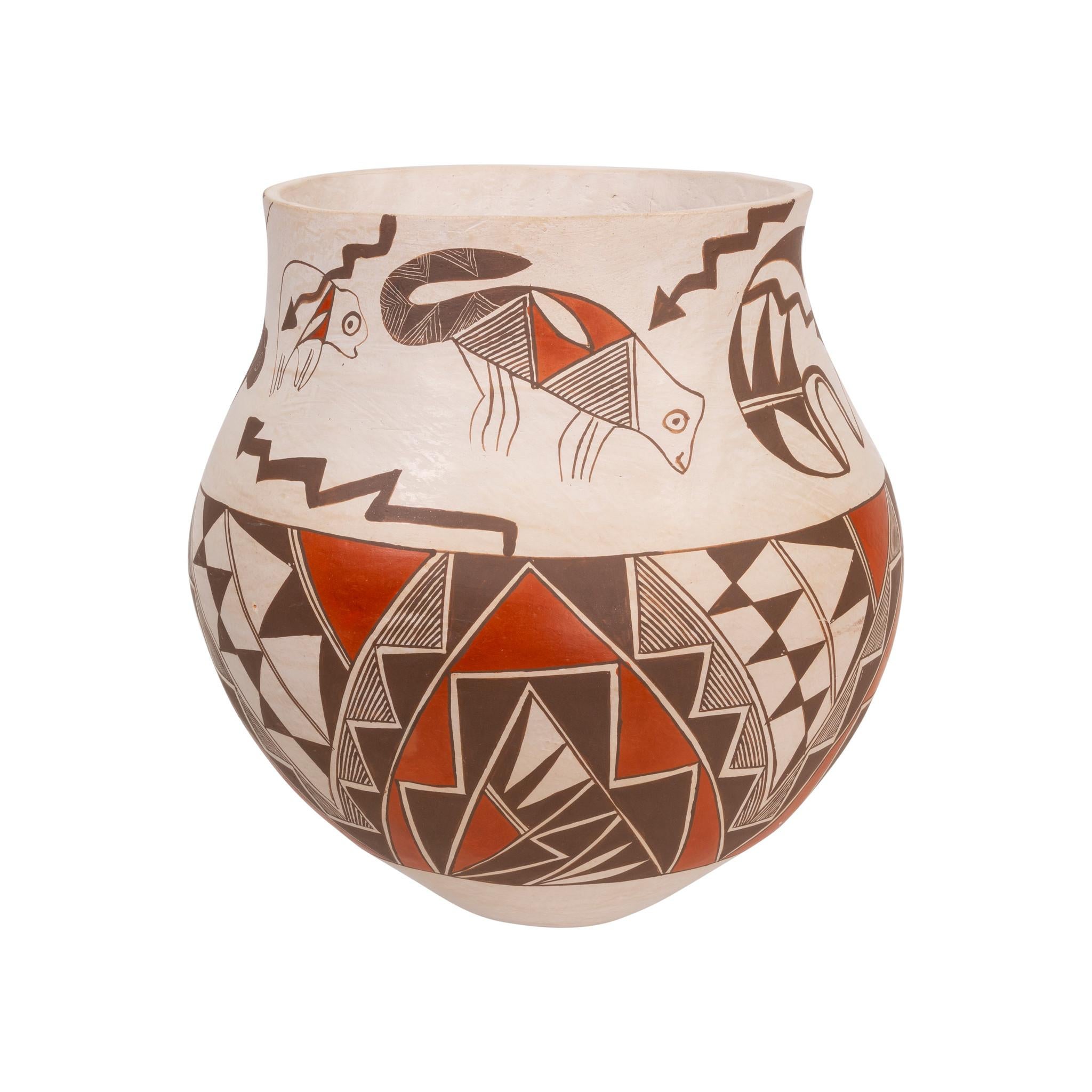 Americano Ceramica Acoma Olla pittorica in vendita