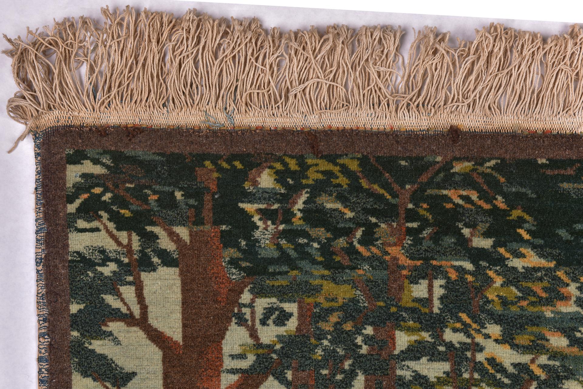 Pictorial Carpet In Excellent Condition For Sale In Alessandria, Piemonte