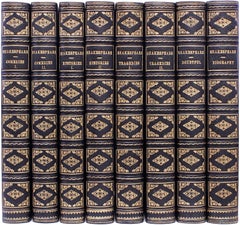 Pictorial Edition - Works Of William Shakespeare - 8 vols. IN FULL LEATHER