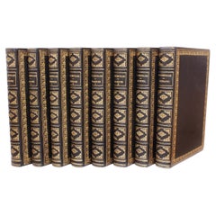 Antique Pictorial Edition - Works Of William Shakespeare - 8 vols. IN FULL LEATHER