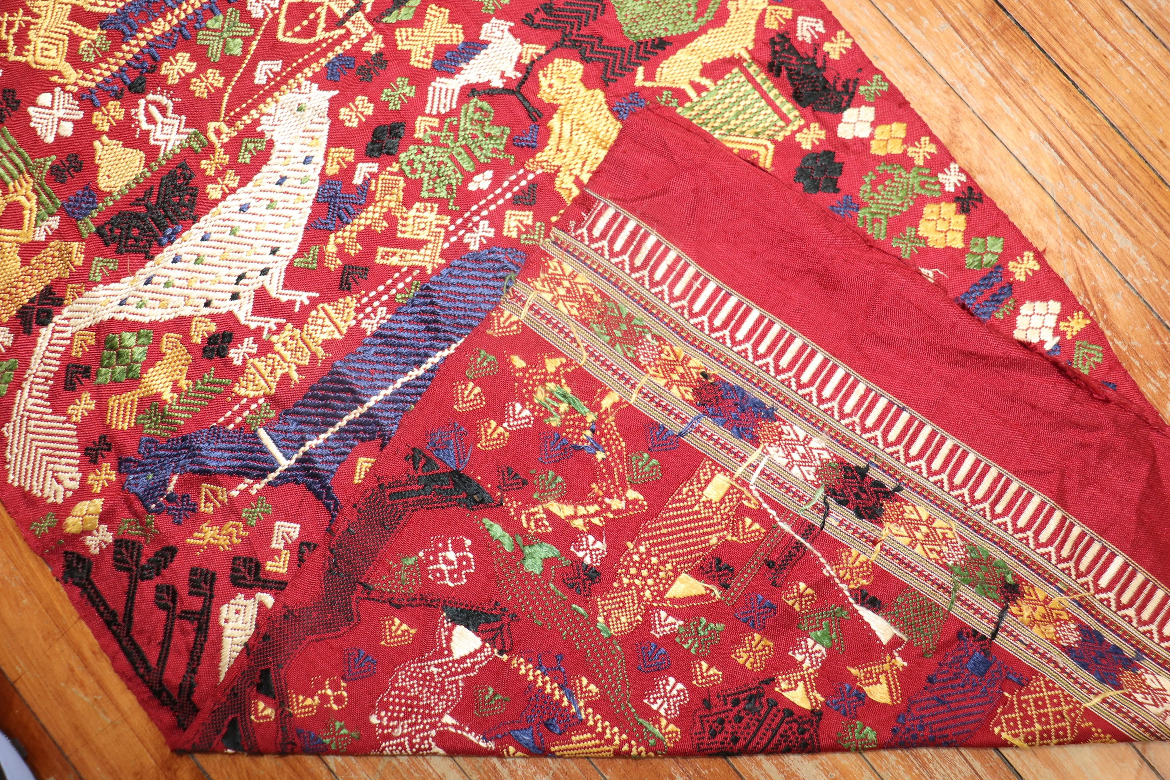 Bildhafte ägyptische Textilien im Angebot 2