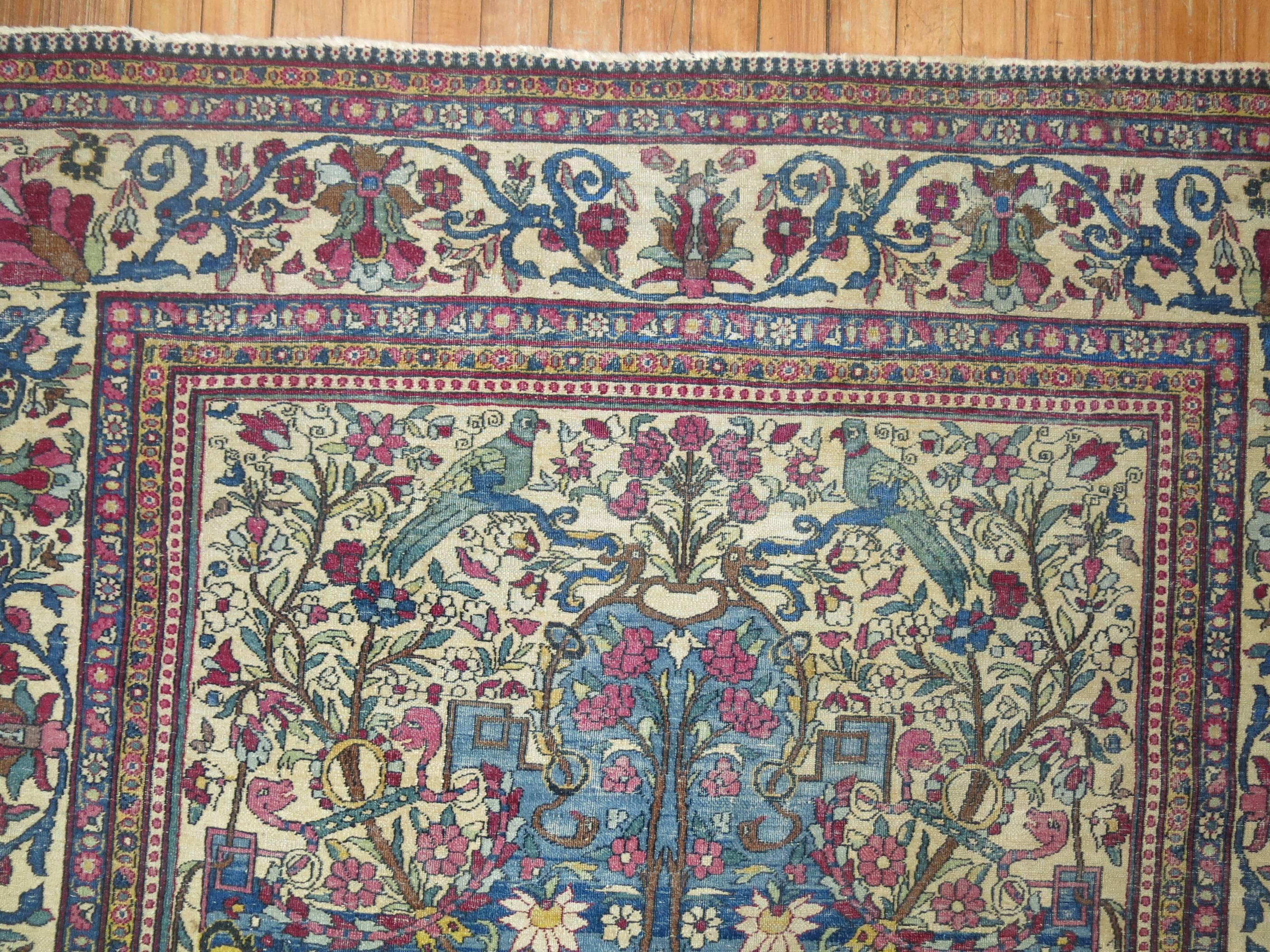 Pictorial Persian Isfahan Prayer Carpet 4