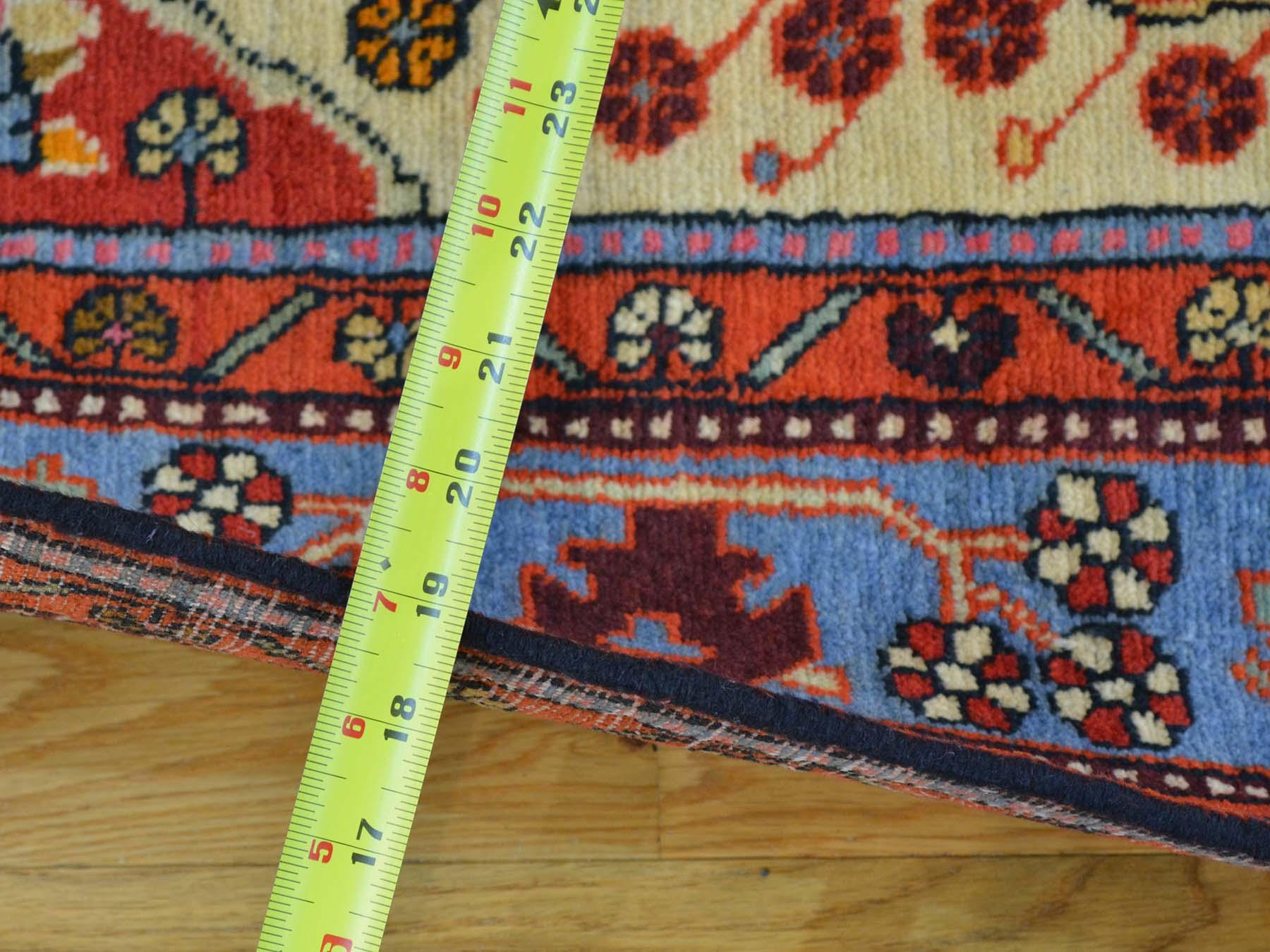 Medieval Pictorial Persian Nahavand Hand Knotted Oriental Rug