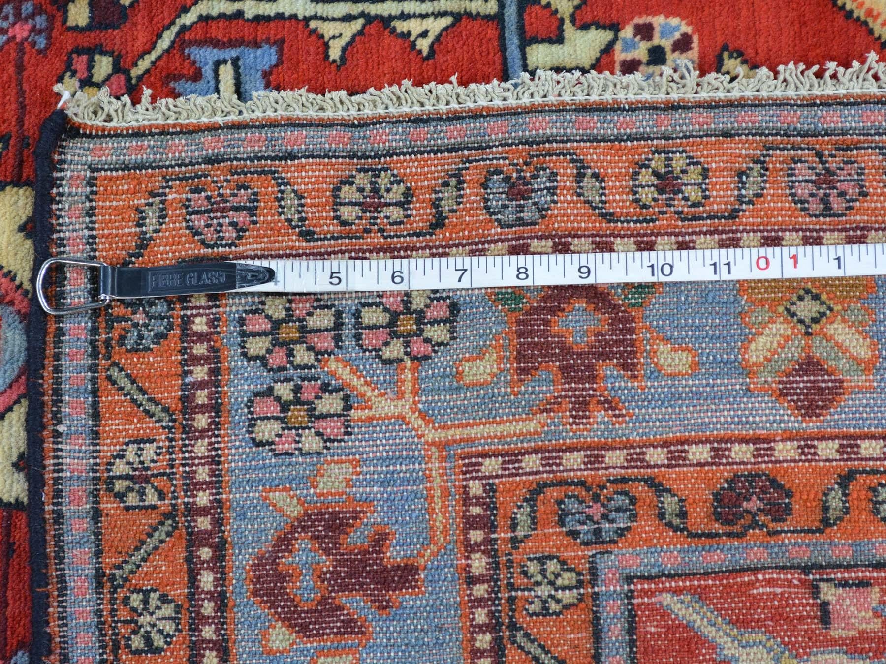 Hand-Knotted Pictorial Persian Nahavand Hand Knotted Oriental Rug