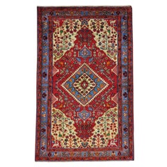Pictorial Persian Nahavand Hand Knotted Oriental Rug