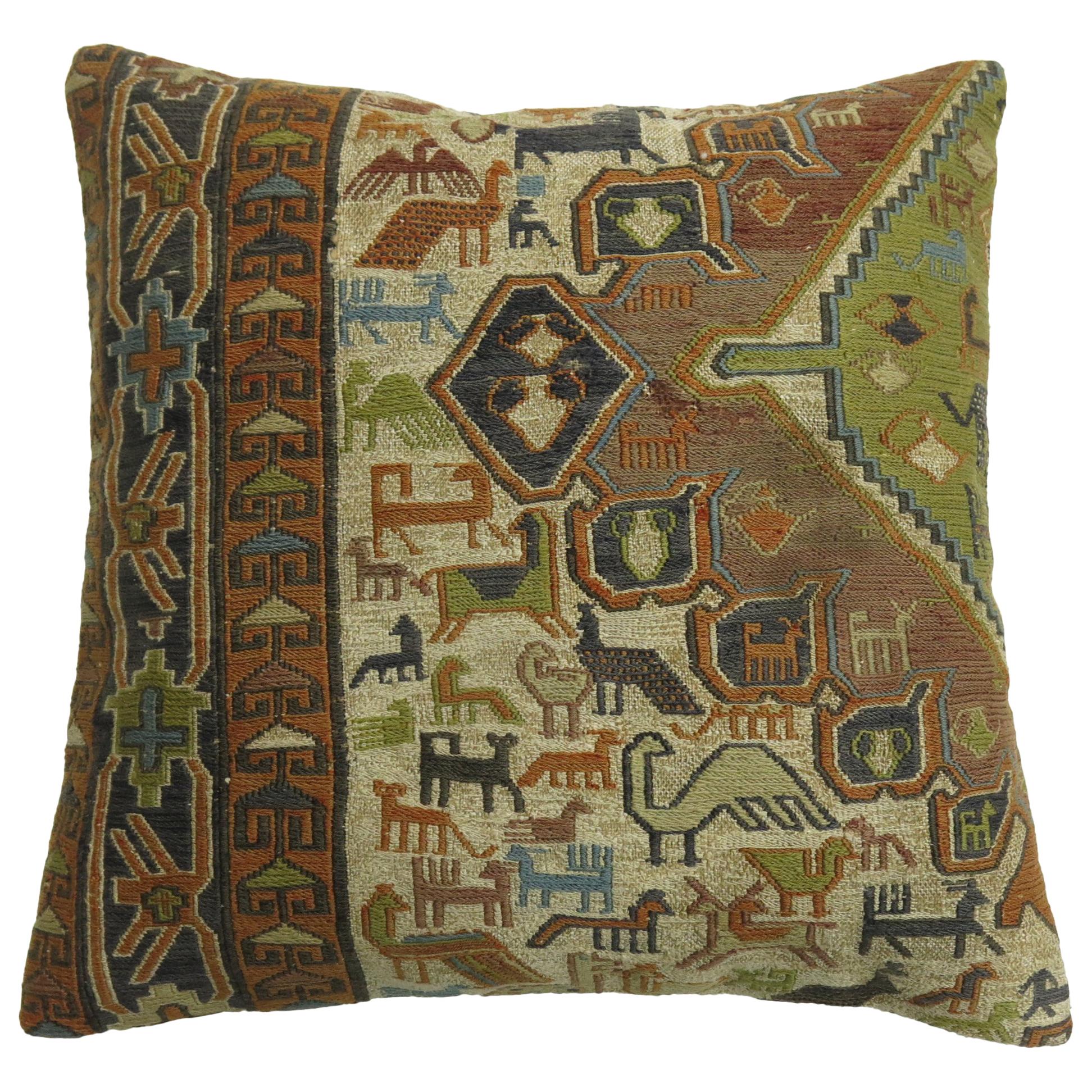 Pictorial Soumac Pillow