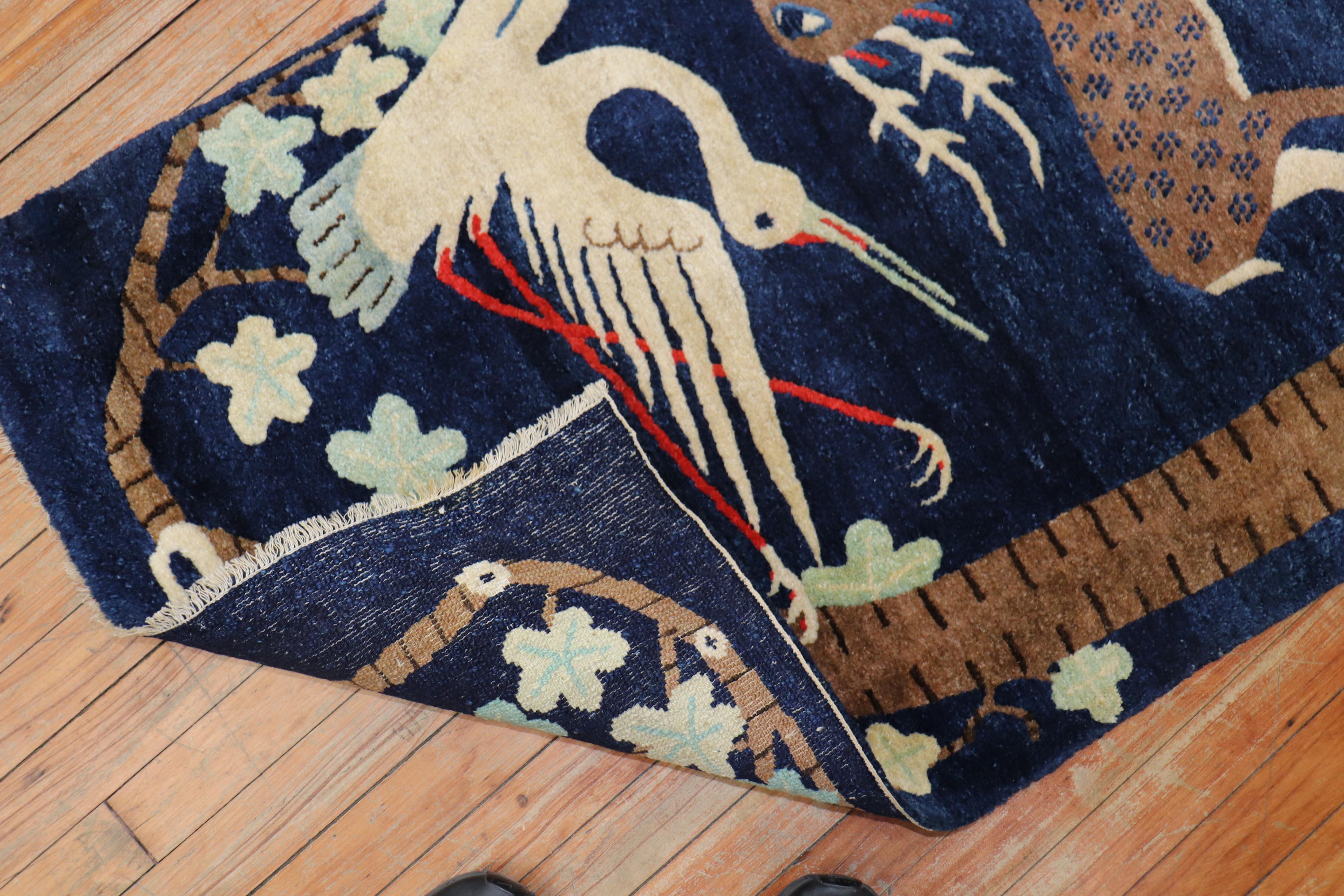 20th Century Pictorial Chinese Rug For Sale