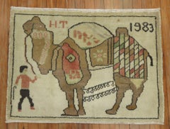 Pictorial Turkish Camel Rug