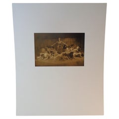 Pictorialist Sepia Tone Gelatin Silver Print Photograph Avant Garde Dance Troup