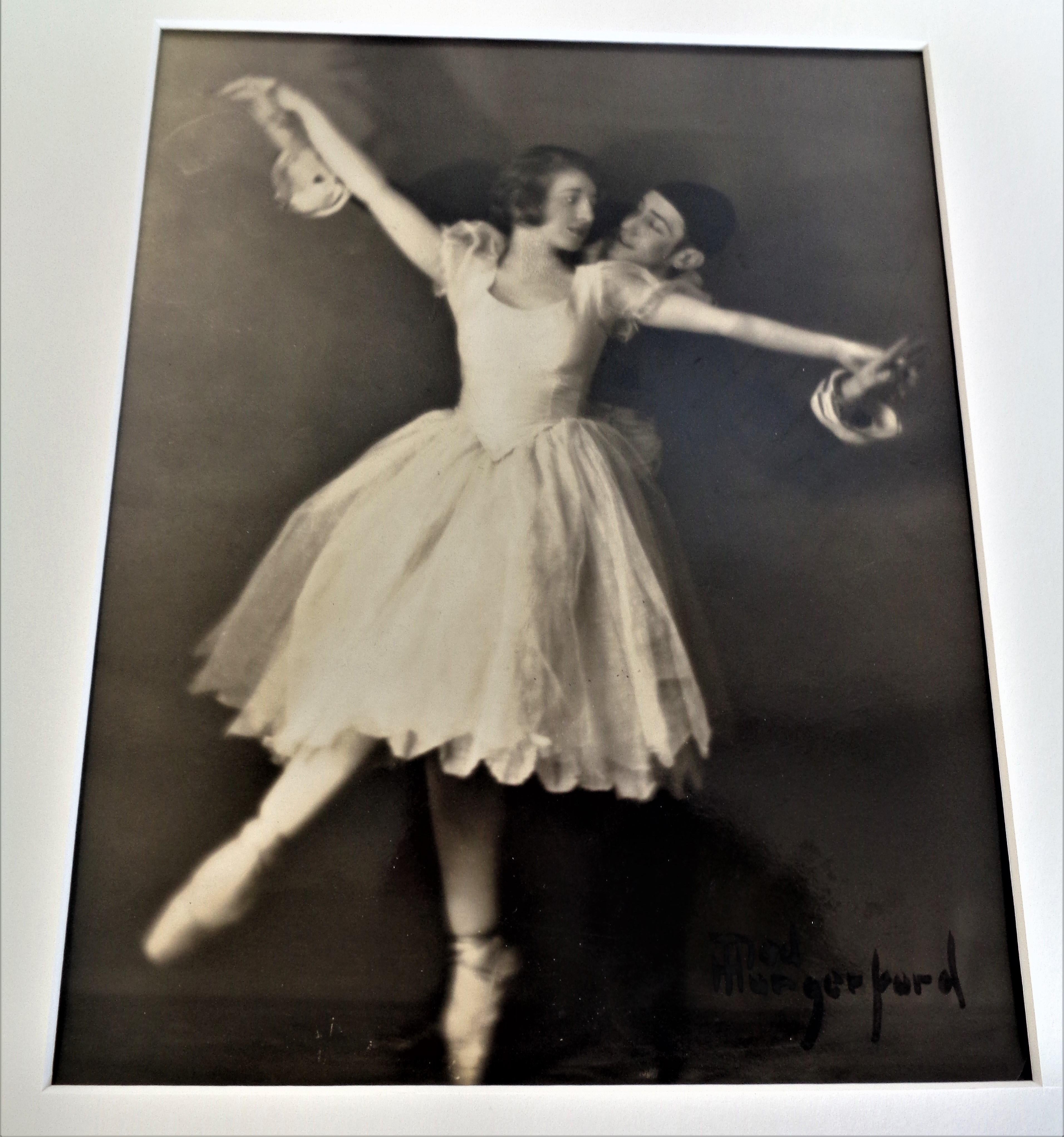 Pictorialistische Sepia-Ton-Gelatine-Silberdruck-Fotografie von Ballett Tänzern, 1910 (amerikanisch) im Angebot