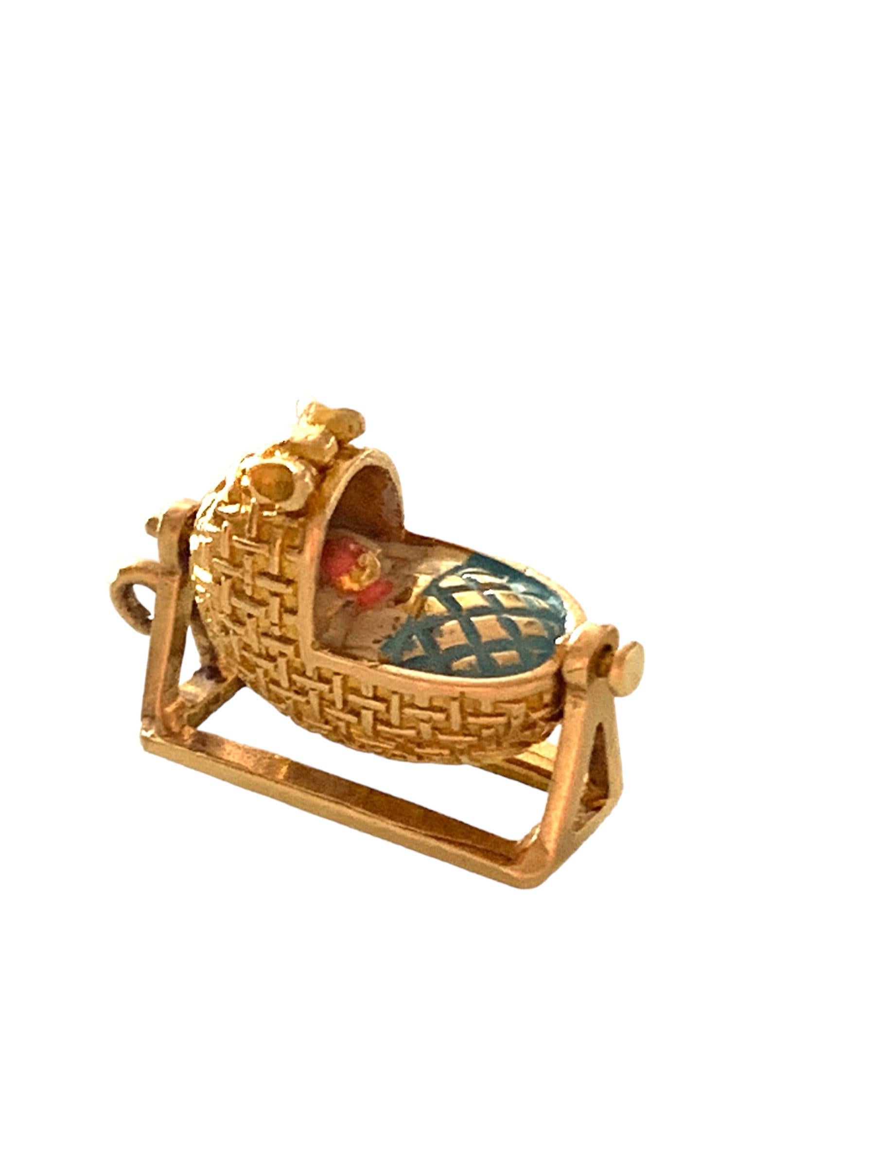 gold cradle for baby