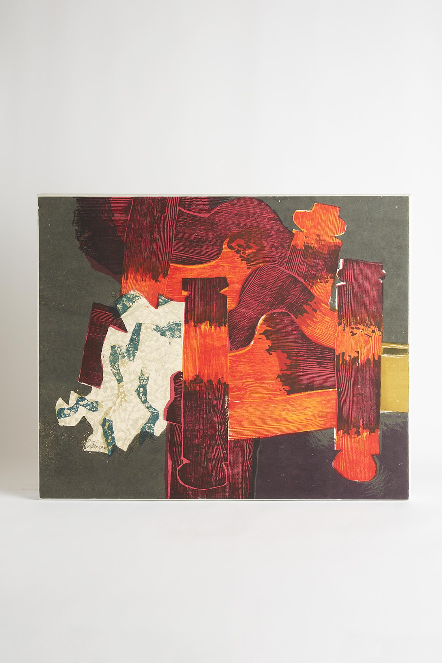Vide Jansson (Swedish 1924-2007)
Polychrome picture.
Signed.