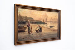 Picture "Fishing port" signed