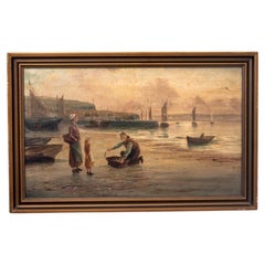 Picture "Fishing port" signed