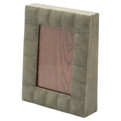 Cornice 5x7" in zigrino grigio trapuntato di R&Y Augousti