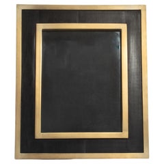 Picture Frame 8x10” in Black Oak with Brass Details by KIFU Paris