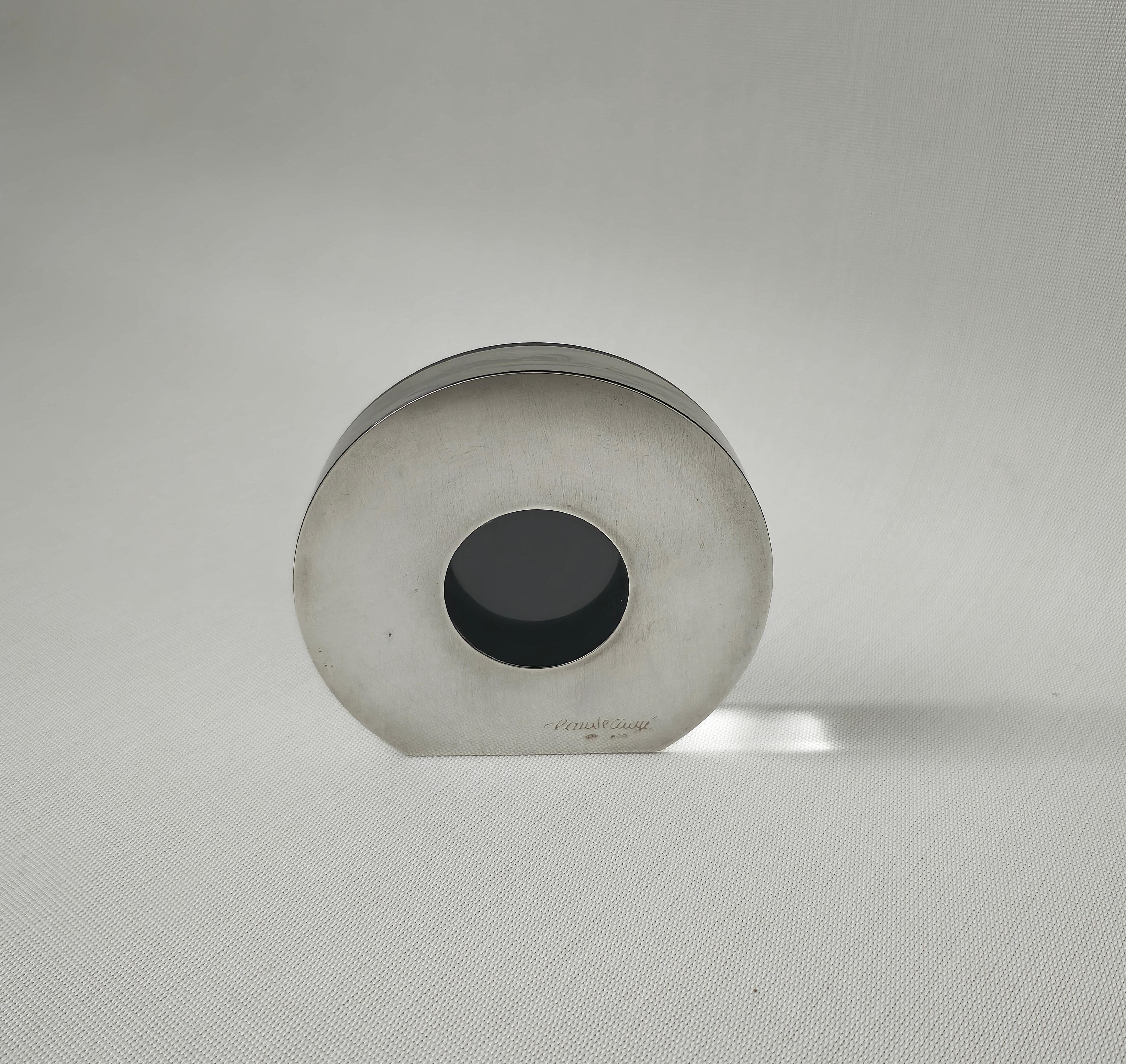 Bilderrahmen Dekoratives Objekt Silber 800 Plexiglas Mitte des Jahrhunderts Italien 1970er Jahre (Moderne der Mitte des Jahrhunderts) im Angebot