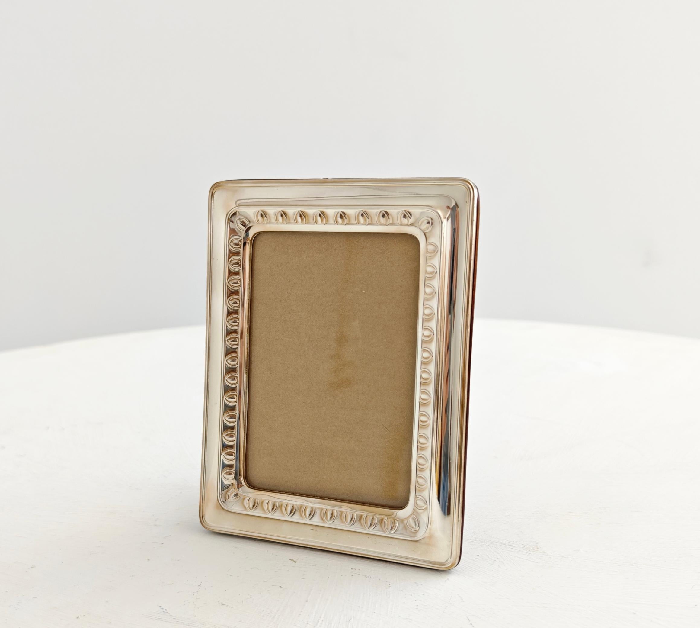 20th Century Picture Frame Decorative Object Silver 925 Mid-Century Modern Italy 1960s For Sale
