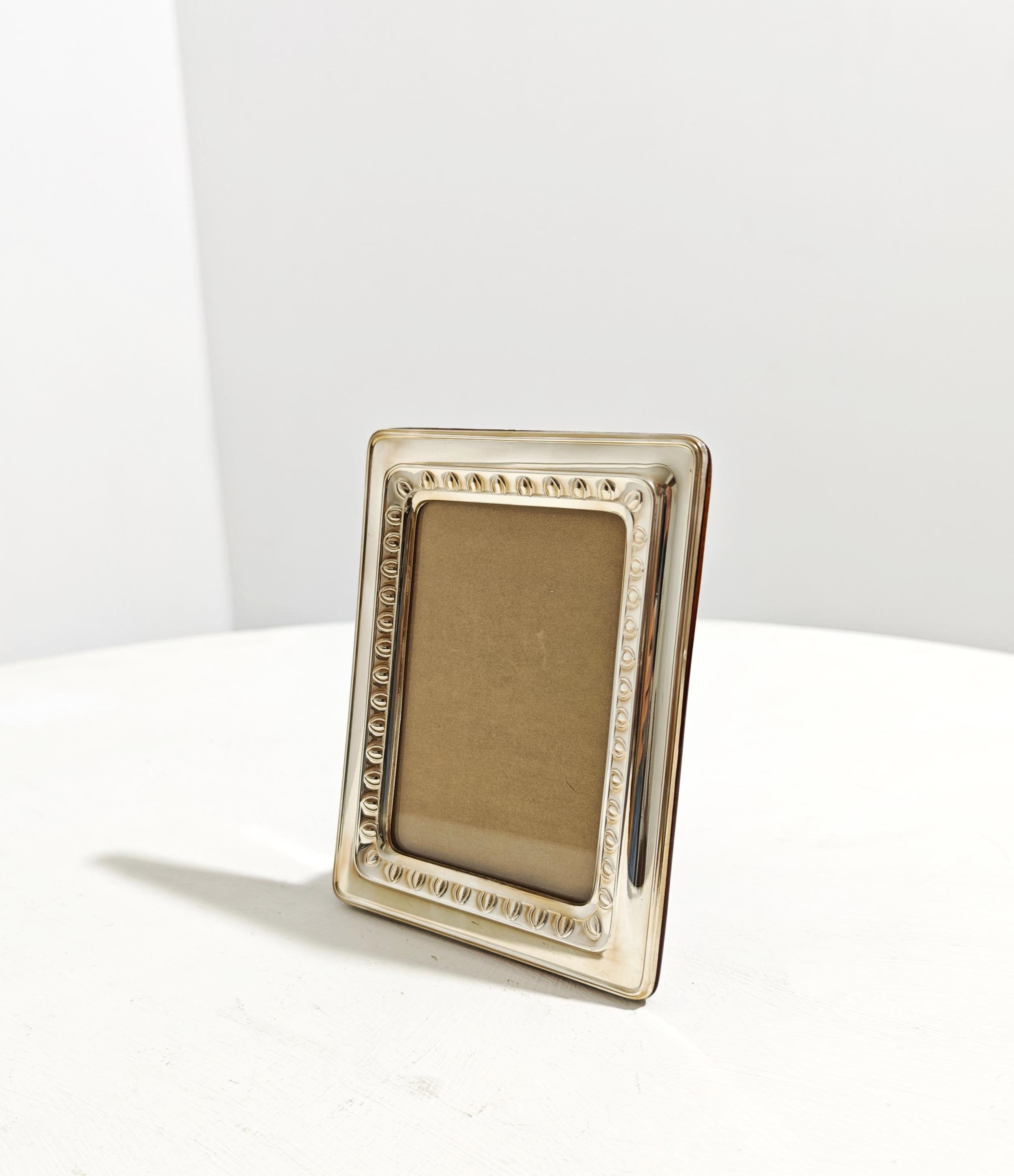 Picture Frame Decorative Object Silver 925 Mid-Century Modern Italy 1960s For Sale 2
