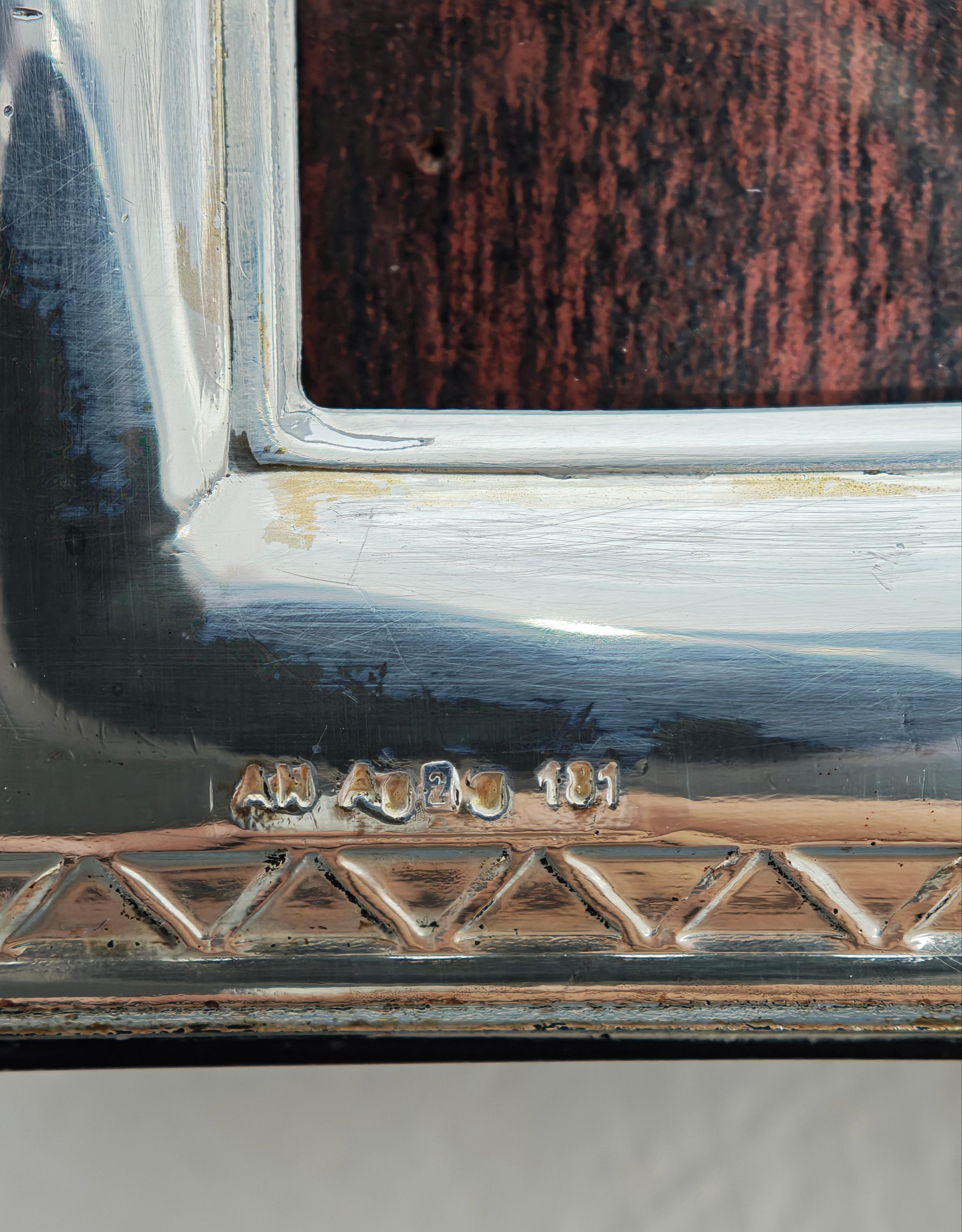 Mid-Century moderno Cornice per quadri Oggetto decorativo in argento Mid-Century Modern Italy 1960s in vendita