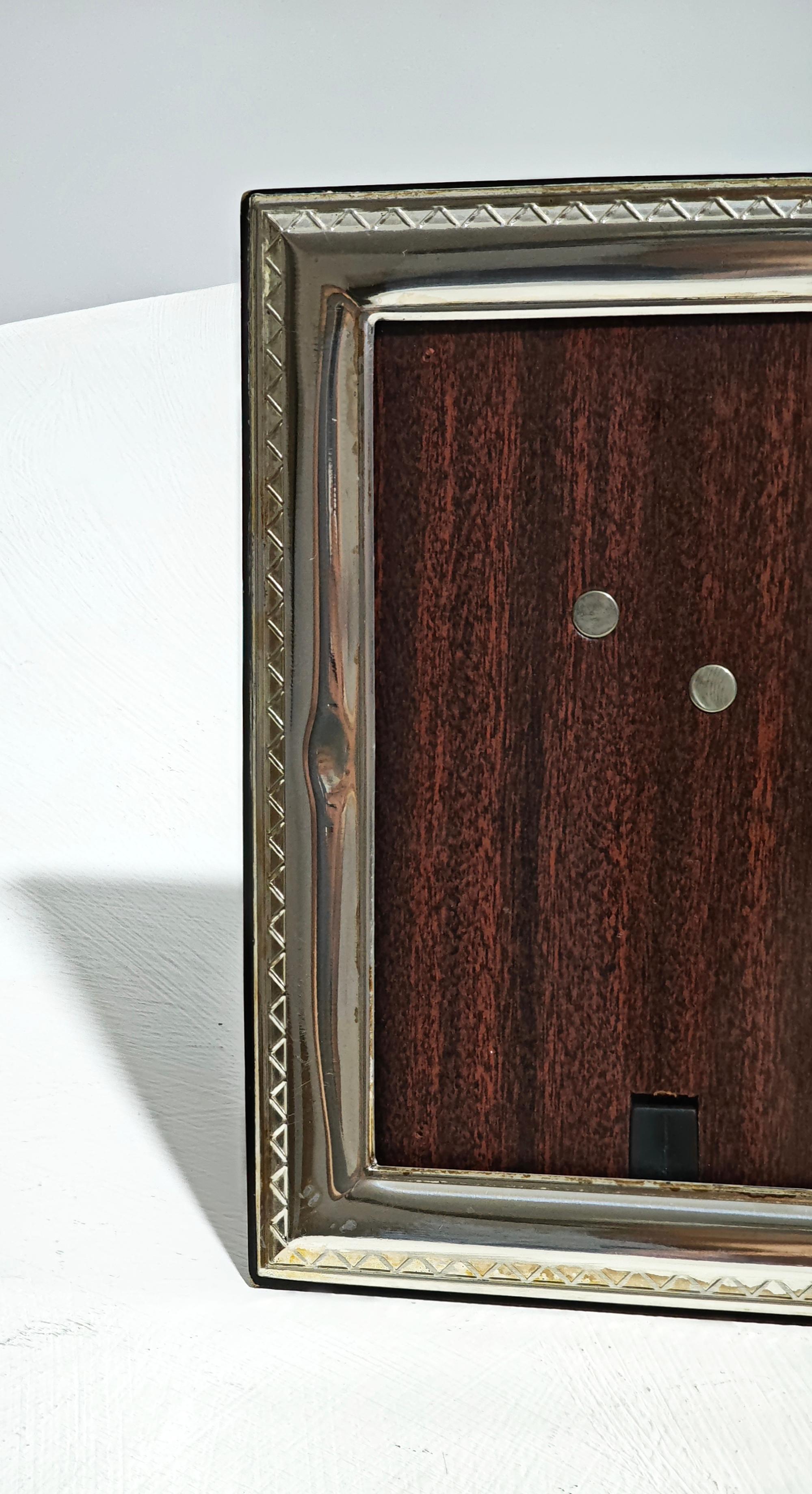 Italiano Cornice per quadri Oggetto decorativo in argento Mid-Century Modern Italy 1960s in vendita