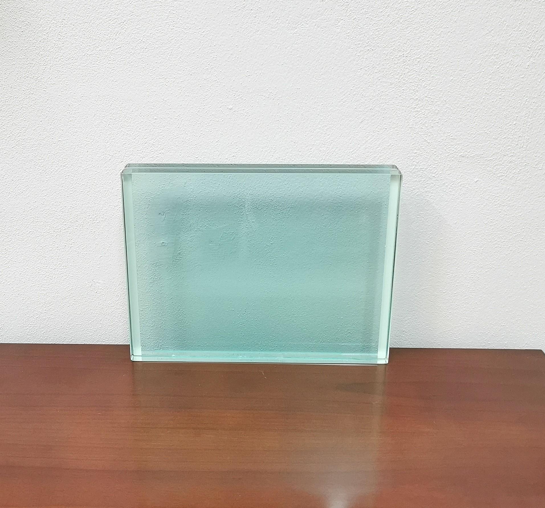 Mid-Century Modern Picture Frame Fontana Arte Glass Decorative Object Midcentury Italy 1950s