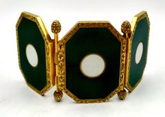 Porte-photos de poche A Silver Silver Enamel 3 Photographies