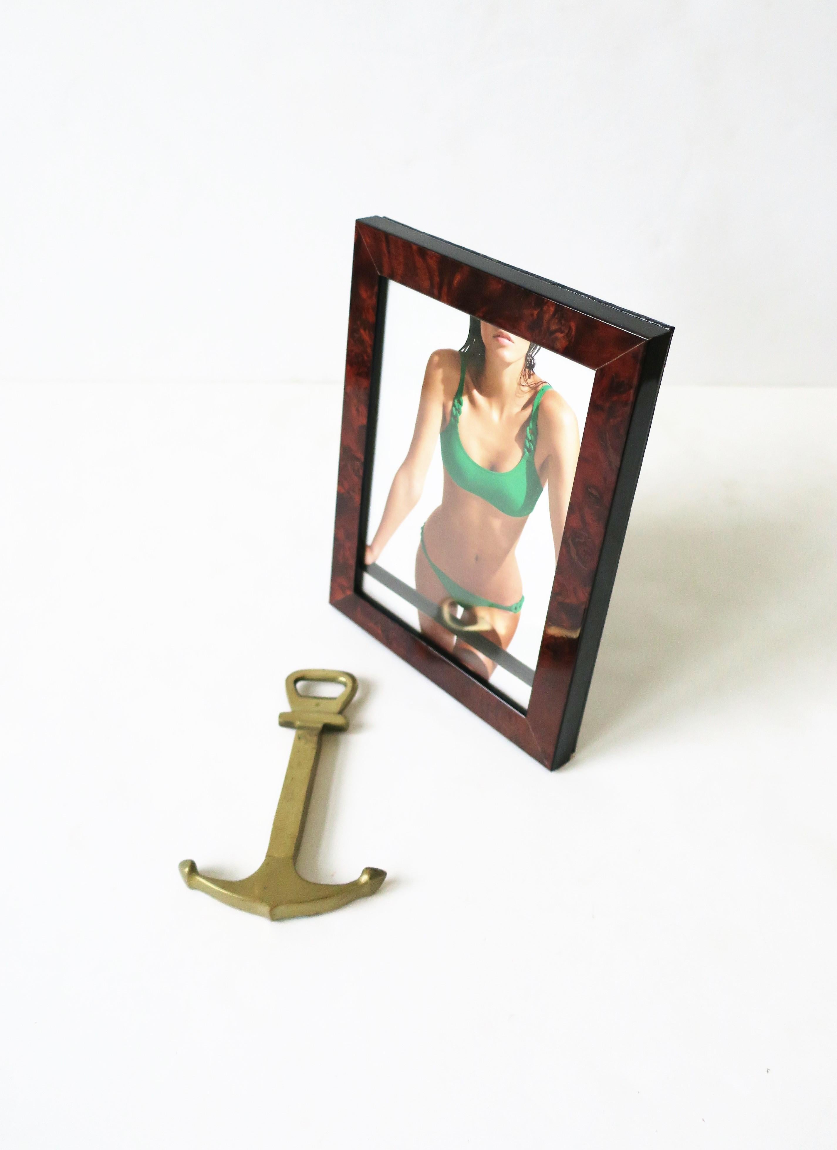 burled wood picture frames