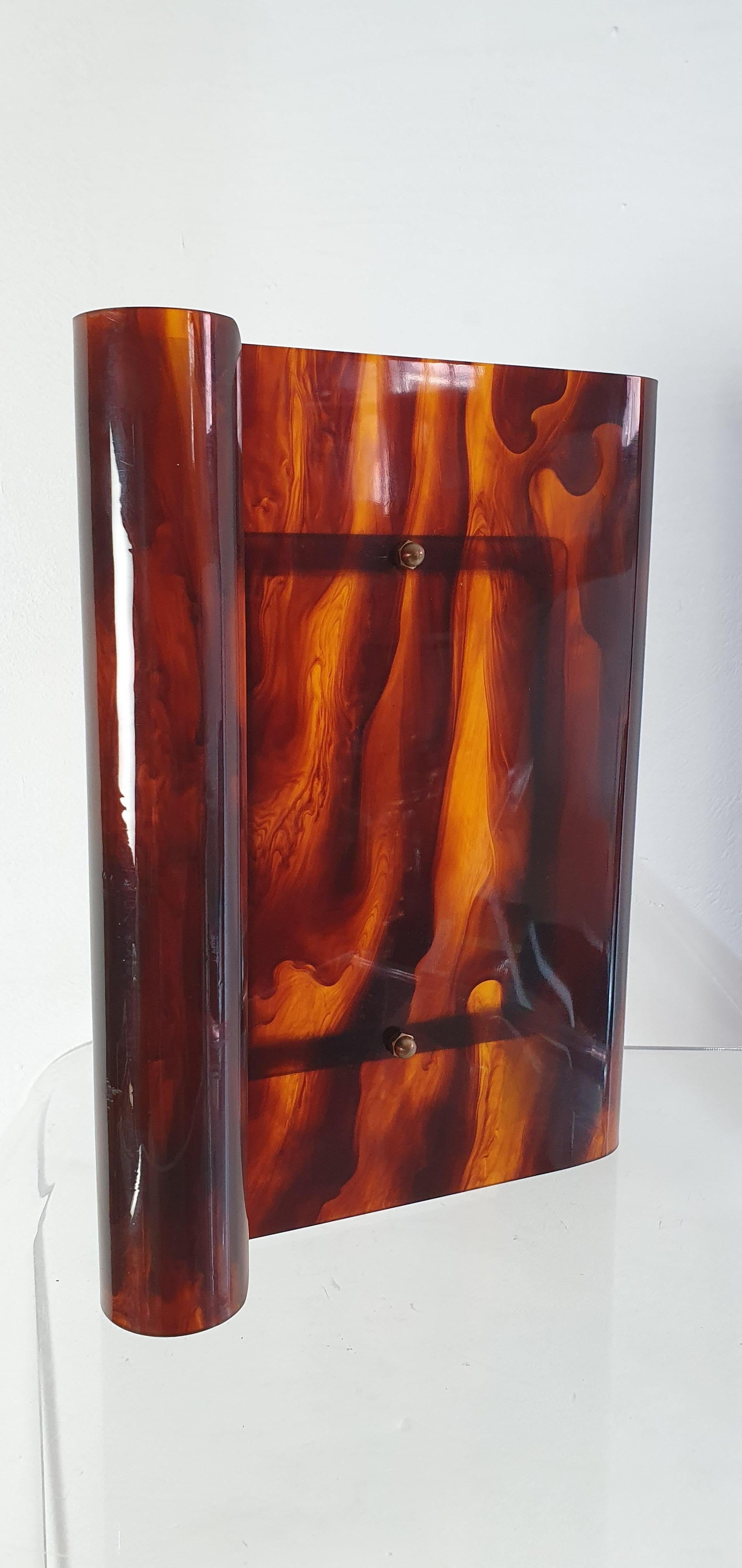 Bilderrahmen aus Schildpatt-Lucite, Italien (Plexiglas) im Angebot