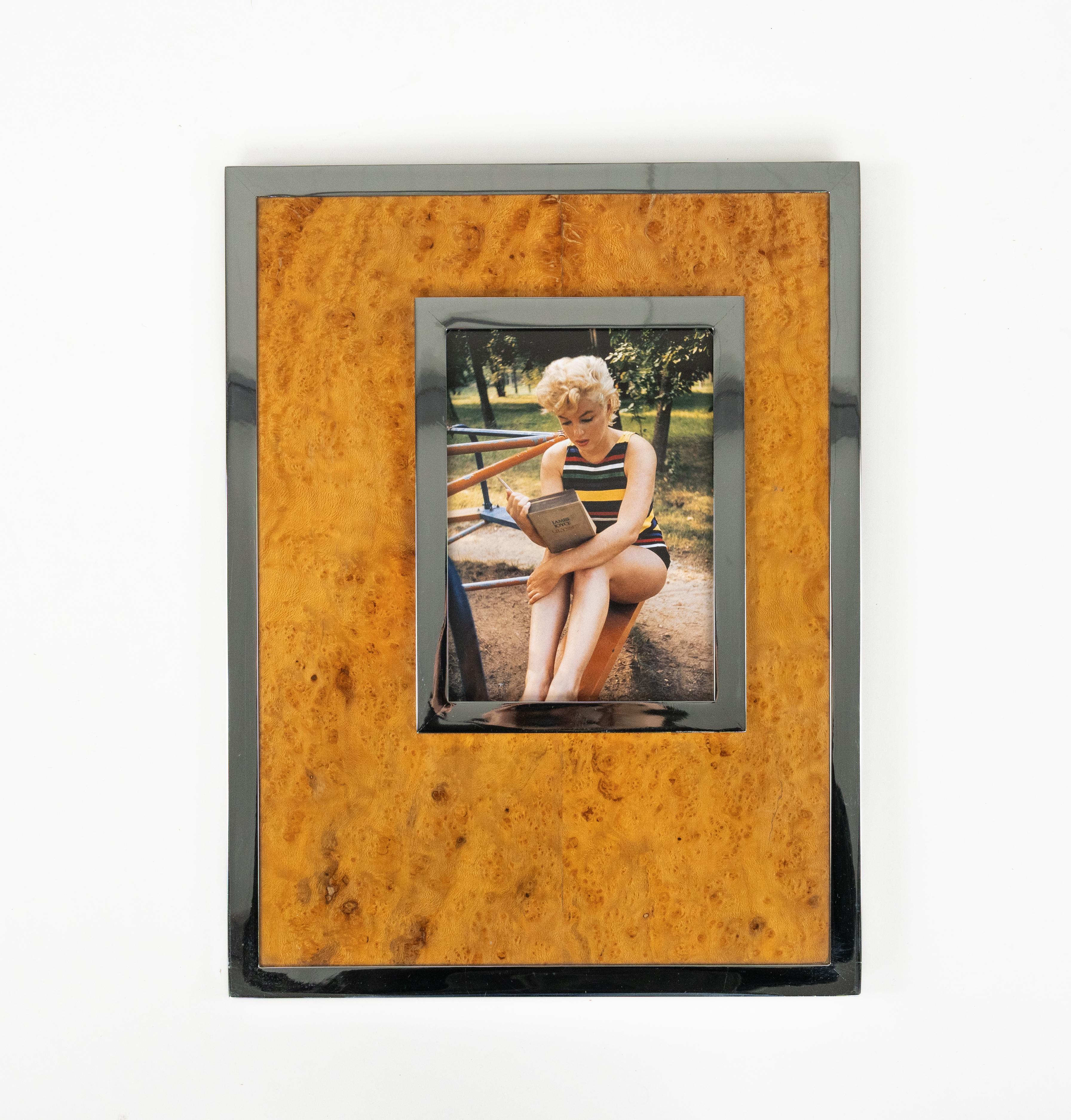 Marco de madera, cromo y cristal de Felice Antonio Botta, Italia Años 70 en venta 4