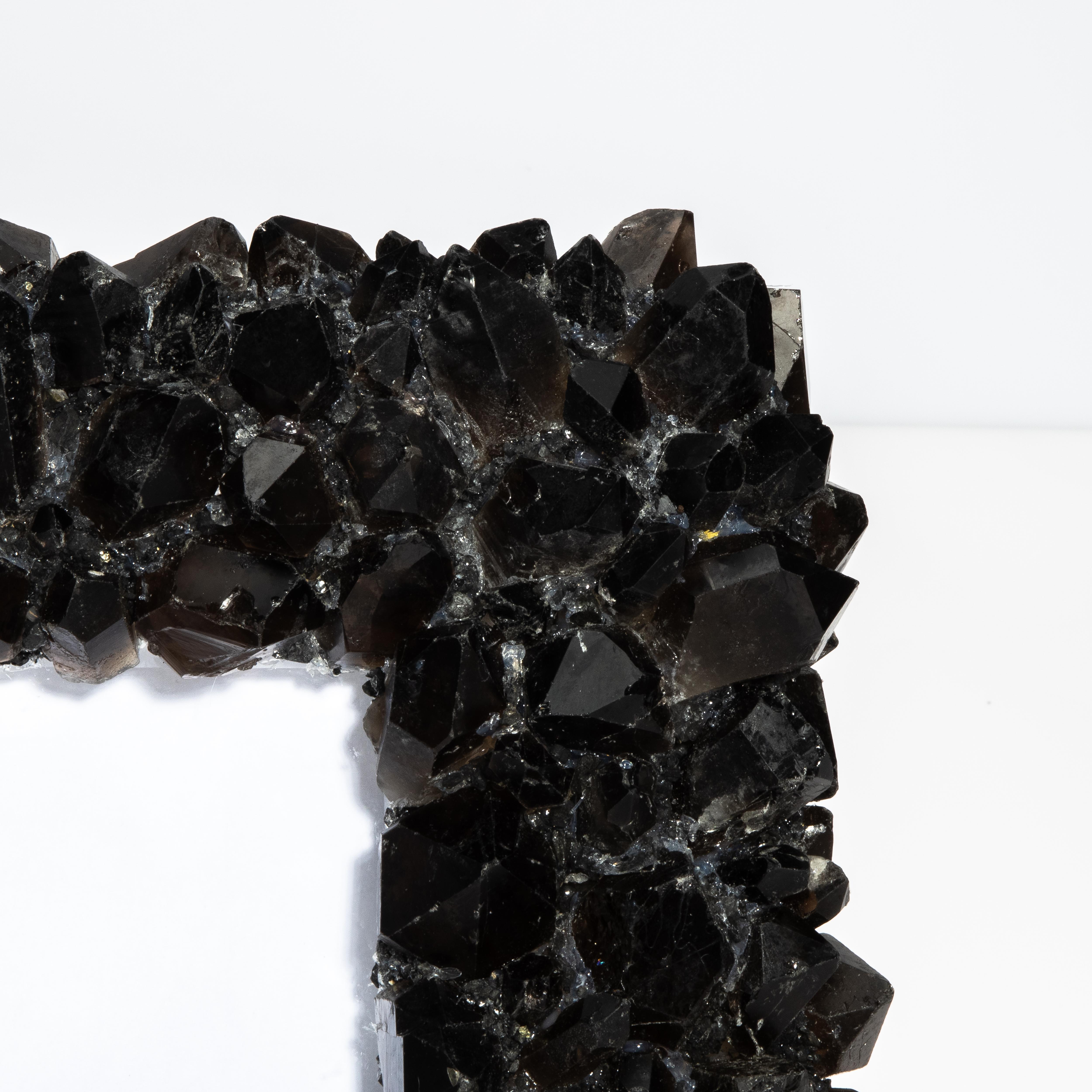 Marco Horizontal Grande en Cuarzo Negro Hecho a mano en venta