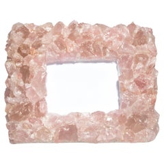 Grand cadre horizontal en quartz rose