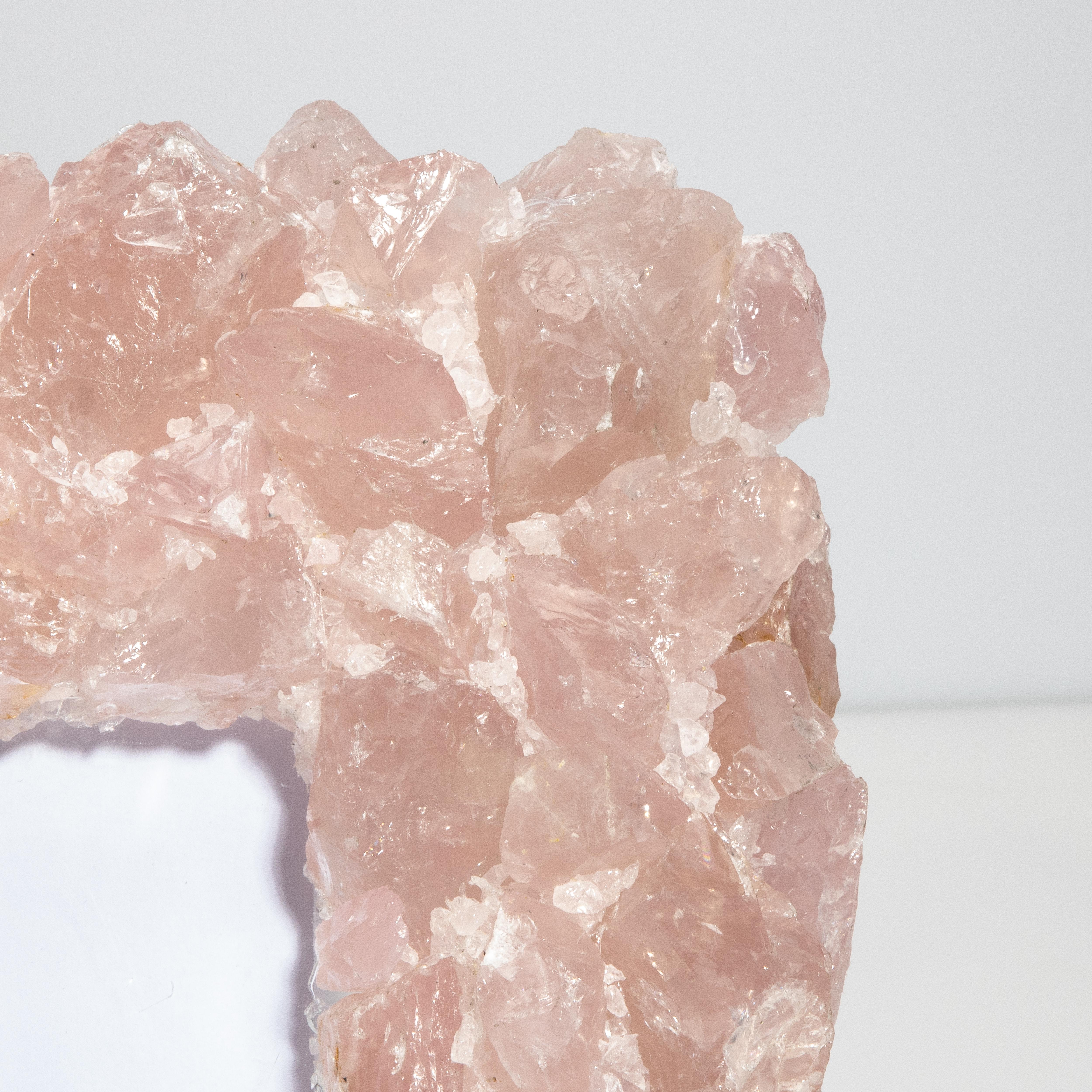 American Picture Frame Large Vertical in Pink Quartz For Sale